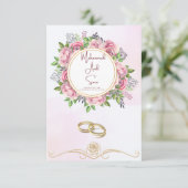 Die Hochzeitseinladung (Stehend Vorderseite)