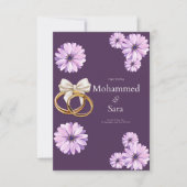 Die Hochzeitseinladung (Vorderseite)