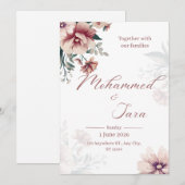 Die Hochzeitseinladung (Vorne/Hinten)