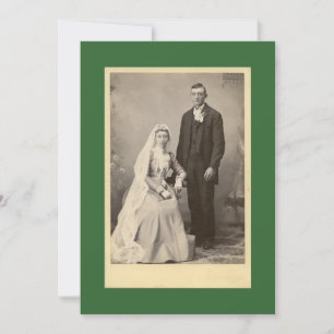 Die Hochzeitseinladung des glücklichen Paares Einladung