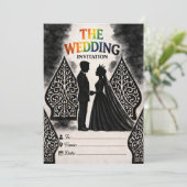 Die Hochzeitseinladung  Einladung (Stehend Vorderseite)