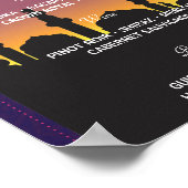 Die Hochzeitsempfehlung des Bar-Arabian-Party Poster (Ecke)