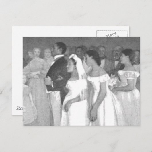 Die Hochzeitsfeier Postkarte (Vorne/Hinten)