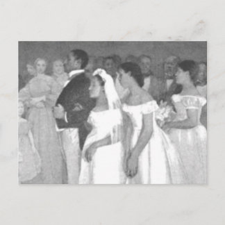 Die Hochzeitsfeier Postkarte