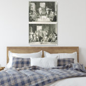 Die Hochzeitsfeier und die Art und Weise der Schei Leinwanddruck (Insitu (Schlafzimmer))