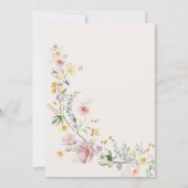 Die Hochzeitskarte der verzauberten Soft Wildblume Einladung (Rückseite)
