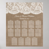 Die Hochzeitskarte für Burlap & Lace Poster (Vorne)