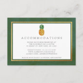 Die Hochzeitskollektion der Ananas mit tropischen  Begleitkarte (Vorderseite)