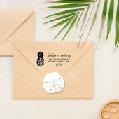 Die Hochzeitskollektion der Ananas mit tropischen Permastempel