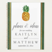 Die Hochzeitskollektion der Ananas mit tropischen  Planer (Vorderseite)