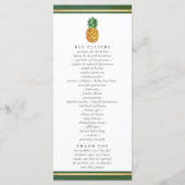 Die Hochzeitskollektion der Ananas mit tropischen  Programm (Rückseite)