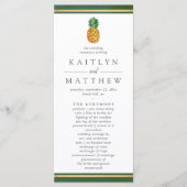 Die Hochzeitskollektion der Ananas mit tropischen  Programm (Vorderseite)