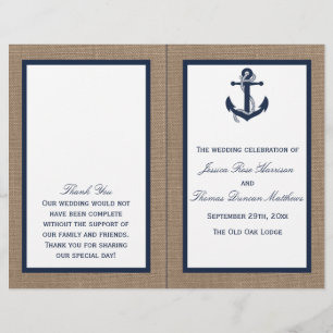 Die Hochzeitskollektion der Marine auf Burlap Beac