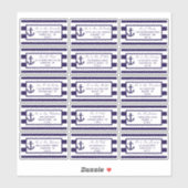 Die Hochzeitskollektion der Nautischen Seestreitkr Aufkleber (Blatt)