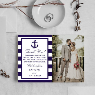 Die Hochzeitskollektion der Nautischen Seestreitkr Dankeskarte