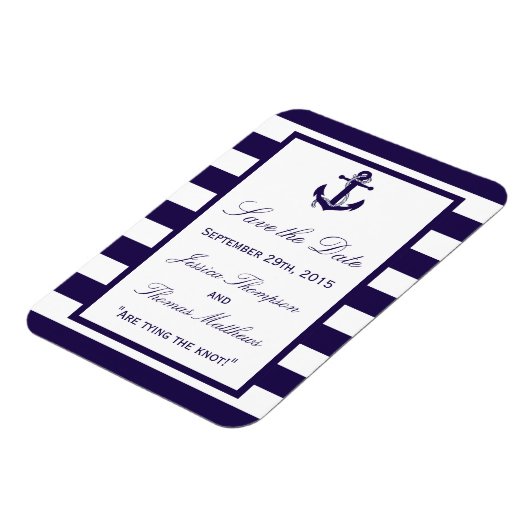 Die Hochzeitskollektion der Nautischen Seestreitkr Magnet (Linke Seite)