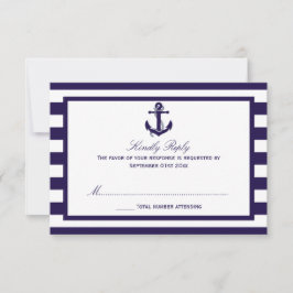 Die Hochzeitskollektion der Nautischen Seestreitkr RSVP Karte