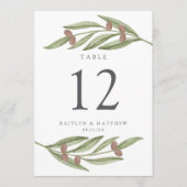 Die Hochzeitskollektion der Olivenzweige Einladung (Vorderseite)