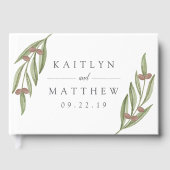 Die Hochzeitskollektion der Olivenzweige Gästebuch (Vorderseite)