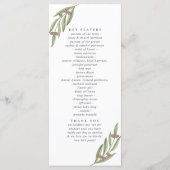 Die Hochzeitskollektion der Olivenzweige Programm (Rückseite)