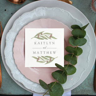 Die Hochzeitskollektion der Olivenzweige Serviette