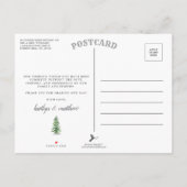 Die Hochzeitskollektion der Pinienwälder Ankündigungspostkarte (Rückseite)