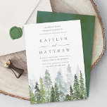 Die Hochzeitskollektion der Pinienwälder Einladung<br><div class="desc">Feiern Sie stilvoll mit diesen stilvollen und sehr trendigen Einladungen für Hochzeiten. Dieses Design lässt sich leicht mit Ihrer speziellen Veranstaltungssprache personalisieren und Ihre Gäste werden begeistert sein,  wenn sie diese fantastischen Einladungen erhalten.</div>