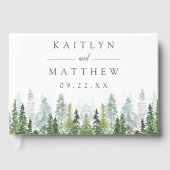 Die Hochzeitskollektion der Pinienwälder Gästebuch (Vorderseite)