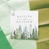 Die Hochzeitskollektion der Pinienwälder Geschenkanhänger