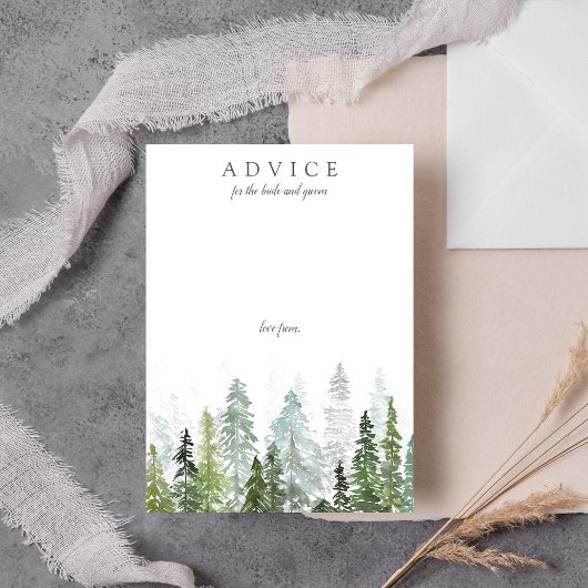 Die Hochzeitskollektion der Pinienwälder Hinweiskarte