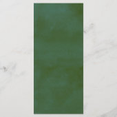 Die Hochzeitskollektion der Pinienwälder Menükarte (Rückseite)