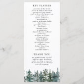 Die Hochzeitskollektion der Pinienwälder Programm (Rückseite)