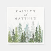 Die Hochzeitskollektion der Pinienwälder Serviette (Vorderseite)