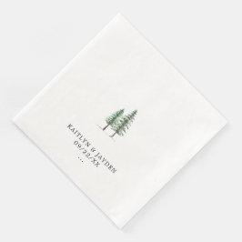 Die Hochzeitskollektion der Pinienwälder Serviette