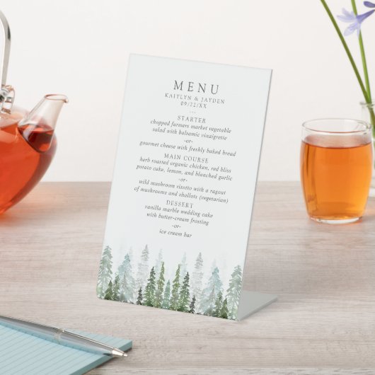 Die Hochzeitskollektion der Pinienwälder Sockelschild (In SItu)