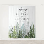 Die Hochzeitskollektion der Pinienwälder Wandteppich (Vorderseite)