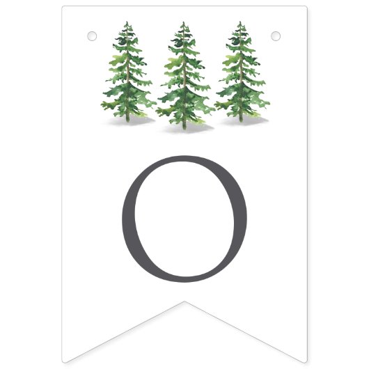 Die Hochzeitskollektion der Pinienwälder Wimpelkette (Zweite Fahne)