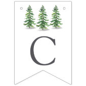 Die Hochzeitskollektion der Pinienwälder Wimpelkette (Erste Fahne)