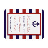 Die Hochzeitskollektion der roten und der Marine Magnet (Horizontal)