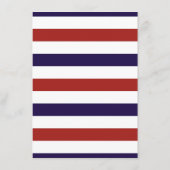 Die Hochzeitskollektion der roten und der Marine Menükarte (Rückseite)