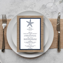 Die Hochzeitskollektion der Seestreitkräfte von Bu Menükarte