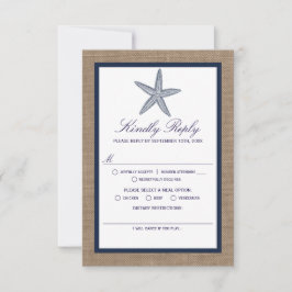 Die Hochzeitskollektion der Seestreitkräfte von Bu RSVP Karte