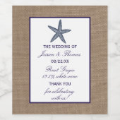 Die Hochzeitskollektion der Seestreitkräfte von Bu Weinetikett (Einzelnes Label)