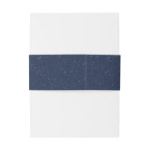 Die Hochzeitskollektion der Sternennacht Einladungsbanderole (Rückseitenbeispiel)