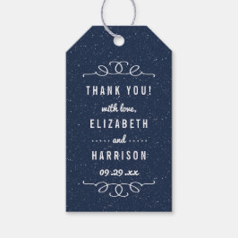 Die Hochzeitskollektion der Sternennacht Geschenkanhänger