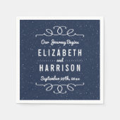 Die Hochzeitskollektion der Sternennacht Serviette (Vorderseite)