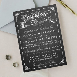 Die Hochzeitskollektion der Vintagen Ehe Einladung