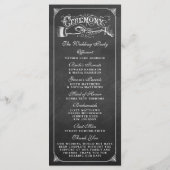 Die Hochzeitskollektion der Vintagen Ehe Programm (Rückseite)