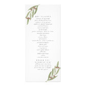 Die Hochzeitskollektion der Zweigstellen - Program Werbekarte (Hinten)