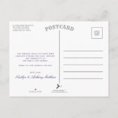 Die Hochzeitskollektion des Leuchtturms Ankündigungspostkarte (Rückseite)